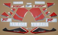 Yamaha YZF-R6 RJ03 1999 - Red/White Version - Decalset