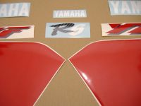 Yamaha YZF-R6 RJ03 1999 - Rot/Weiße Version - Dekorset