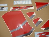 Yamaha YZF-R6 RJ03 1999 - Red/White Version - Decalset