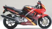 Honda CBR 600 F3 1996 - Burgunder/Schwarz/Rote Version - Dekorset