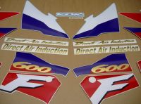 Honda CBR 600 F3 1996 - Red/Purple/White Version - Decalset