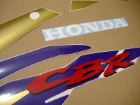 Honda CBR 600 F3 1996 - Red/Purple/White Version - Decalset