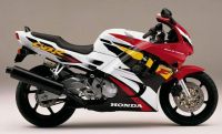 Honda CBR 600 F3 1996 - Weiß/Rot/Schwarze Version - Dekorset