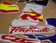 Honda CBR 919RR 1996 - Red/White/Yellow Version - Decalset