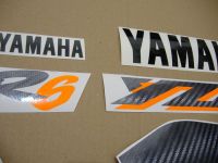 Yamaha YZF-R6 RJ03 1999 - Silver/Black Version - Decalset