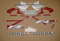 Honda CBR 600 F4i 2005 - Burgundy/Grey Version - Decalset