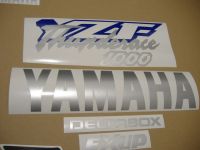 Yamaha YZF-1000R 1997 - Blue/Black Version - Decalset
