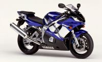 Yamaha YZF-R6 RJ03 2002 - Blue EU Version - Decalset