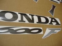 Honda CBR 600 F4 2005 - Titanium/Silver Version - Decalset