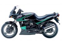 Kawasaki GPZ 500S 2000 - Schwarz/Grün Version - Dekorset