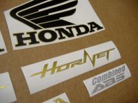 Honda CB 600F Hornet 2012 - Black Version - Decalset