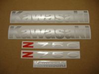 Kawasaki Z 750 2005 - Black Version - Decalset