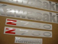 Kawasaki Z 750 2005 - Black Version - Decalset