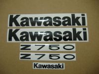 Kawasaki Z 750 2011 - Weiße Version - Dekorset