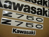 Kawasaki Z 750 2011 - Weiße Version - Dekorset
