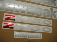 Kawasaki Z 750 2007 - Schwarze Version - Dekorset