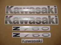 Kawasaki Z 750 2008 - Orange Version - Decalset