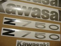 Kawasaki Z 750 2008 - Orange Version - Decalset