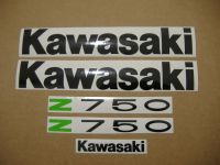 Kawasaki Z 750 2010 - White Version - Decalset