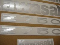 Kawasaki Z 750 2011 - Black Version - Decalset