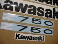 Kawasaki Z 750 2011 - Grüne Version - Dekorset