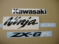 Kawasaki ZX-6R 2005 - Grüne Version - Dekorset