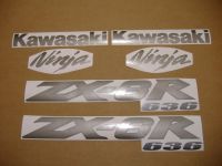Kawasaki ZX-6R 2004 - Silver Version - Decalset