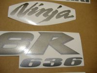 Kawasaki ZX-6R 2004 - Silver Version - Decalset