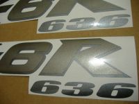 Kawasaki ZX-6R 2004 - Silver Version - Decalset