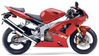 Kawasaki ZX-6R 2003 - Rote Version - Dekorset