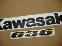 Kawasaki ZX-6R 2003 - Silber Version - Dekorset