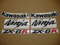 Kawasaki ZX-6R 2008 - Silver Version - Decalset