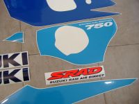 Suzuki GSX-R 750 1998 - Weiß/Blaue Version - Dekorset