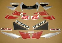 Suzuki GSX-R 750 1998 - Red/Silver/Black Version - Decalset