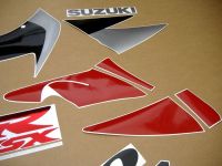 Suzuki GSX-R 750 1998 - Red/Silver/Black Version - Decalset