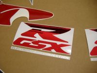 Suzuki GSX-R 750 1998 - Red/Silver/Black Version - Decalset