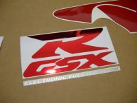 Suzuki GSX-R 750 1998 - Rot/Silber/Schwarze Version - Dekorset