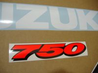 Suzuki GSX-R 750 1999 - White/Blue Version - Decalset