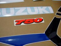 Suzuki GSX-R 750 1999 - Weiß/Blaue Version - Dekorset