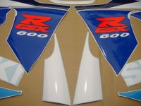 Suzuki GSX-R 600 1998 - Blue/White Version - Decalset