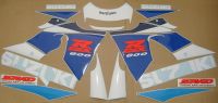 Suzuki GSX-R 600 1998 - Blue/White Version - Decalset