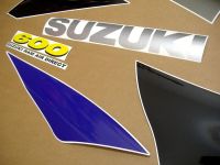 Suzuki GSX-R 600 1997 - Grey/Purple Version - Decalset