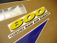 Suzuki GSX-R 600 1997 - Grau/Lila Version - Dekorset