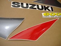 Suzuki GSX-R 600 1997 - Red/Grey/Black Version - Decalset