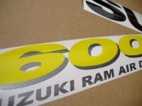 Suzuki GSX-R 600 1997 - Red/Grey/Black Version - Decalset
