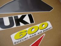 Suzuki GSX-R 600 1997 - Red/Grey/Black Version - Decalset