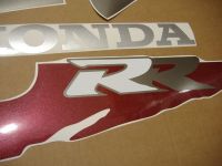 Honda CBR 900RR 1995 - Schwarz/Burgunder/Graue Version - Dekorset