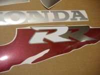 Honda CBR 900RR 1995 - Black/Burgundy/Grey Version - Decalset