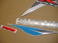 Suzuki GSX-R 750 2006 - Weiß/Blaue Version - Dekorset