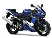 Yamaha YZF-R6 RJ095 2005 - Blaue Version - Dekorset